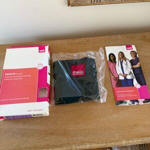 Assure by Medi Medical Compression Calf Stockings Black L 30-40 mmHG Closed Toe